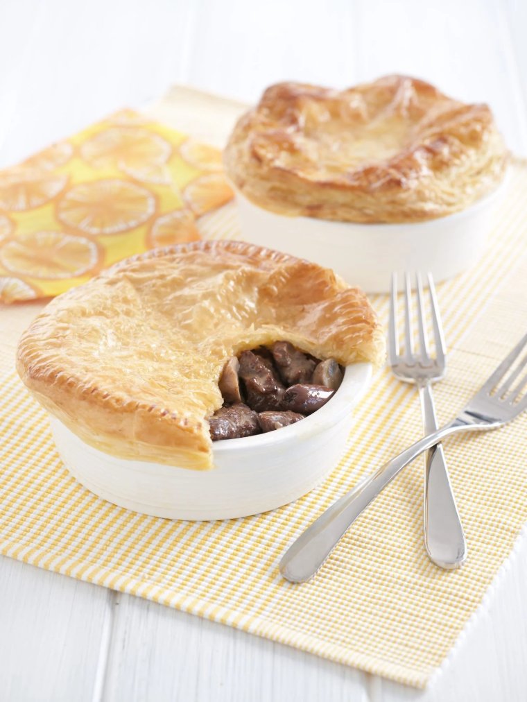 Beef, Onion and Mushroom Pies