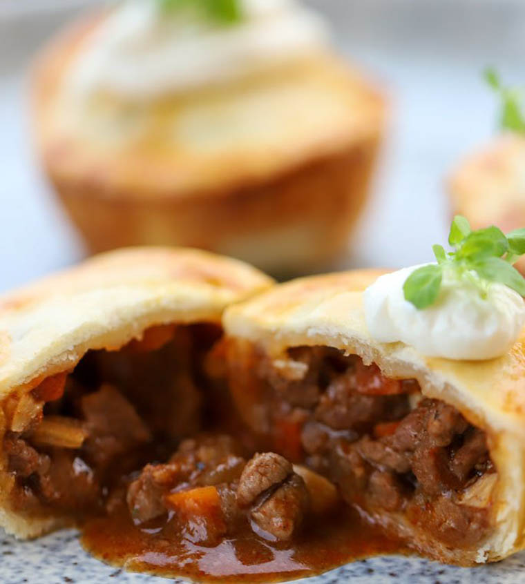 Aussie Lamb Baharat Party Pies