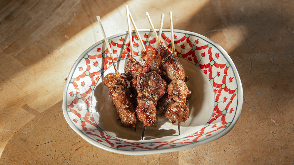 Mala Beef Skewers